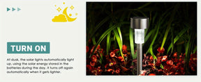 Stainless Steel solar outdoor pathway lights