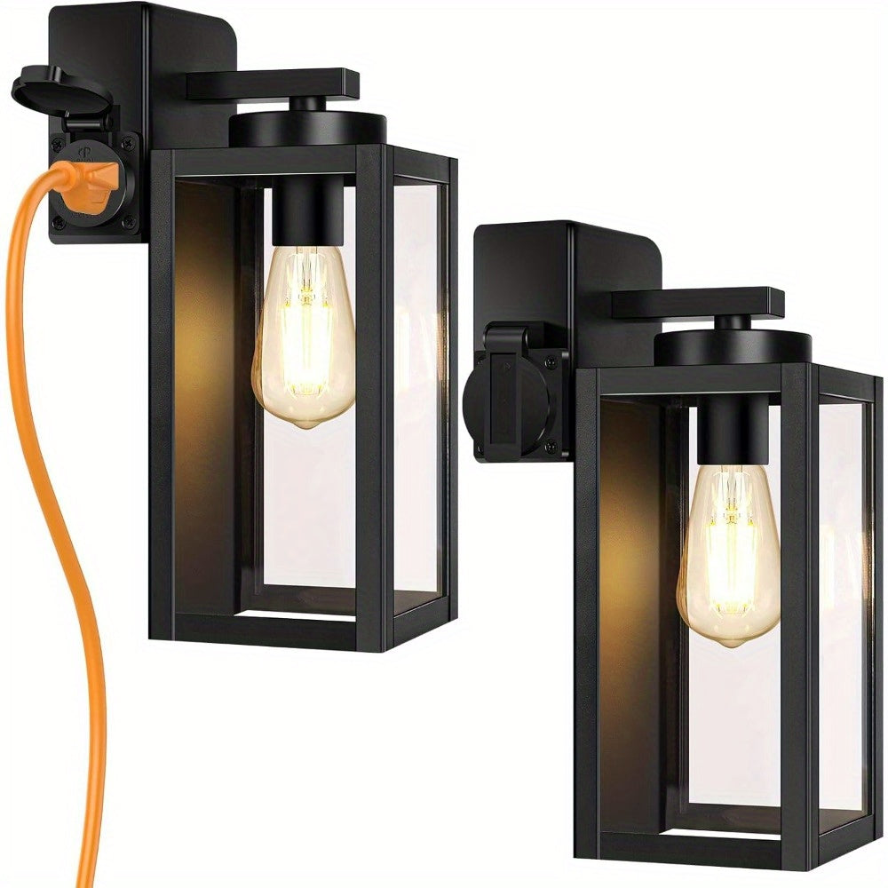 Square Outdoor Wall Lantern Light Fixture