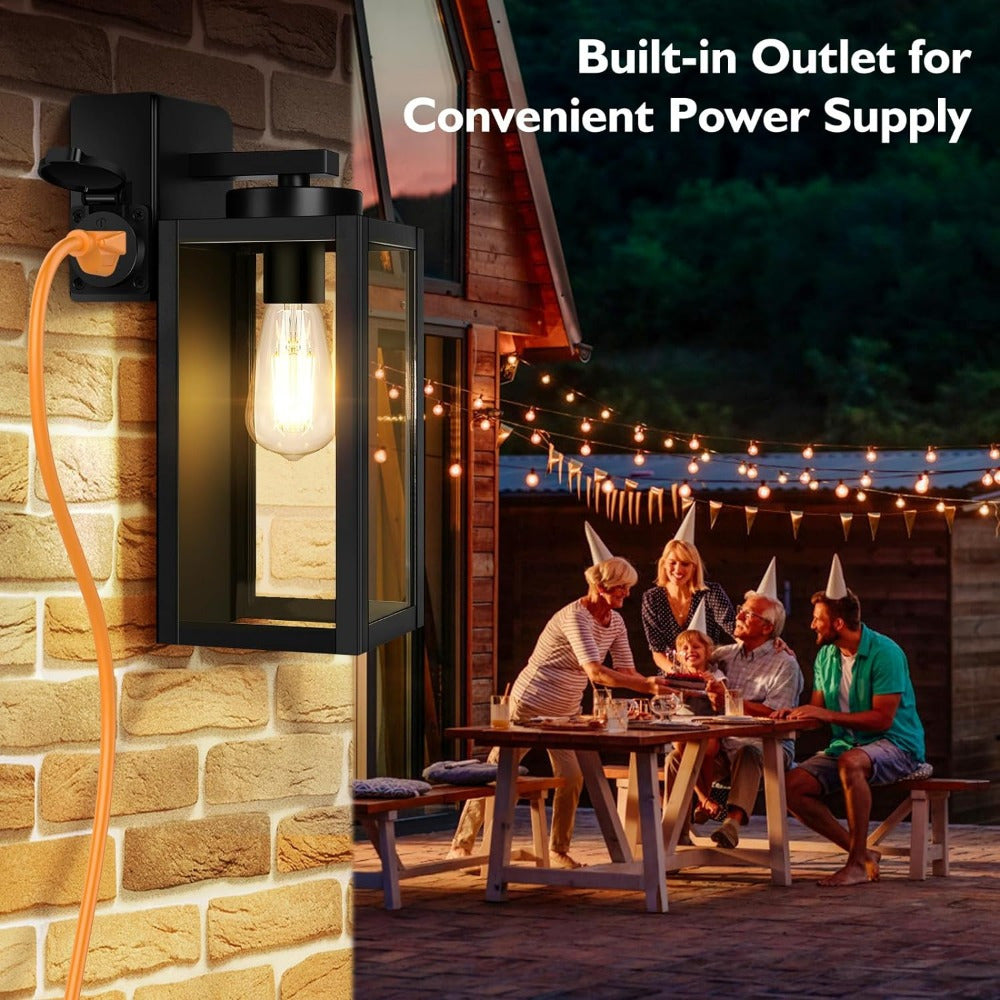 Square Outdoor Wall Lantern Light Fixture