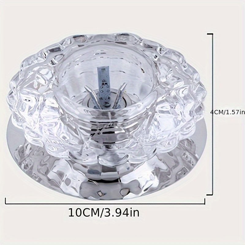 LED Crystal Recessed Down light Fixture