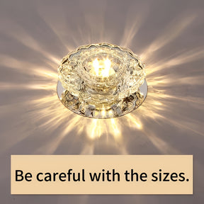LED Crystal Recessed Down light Fixture