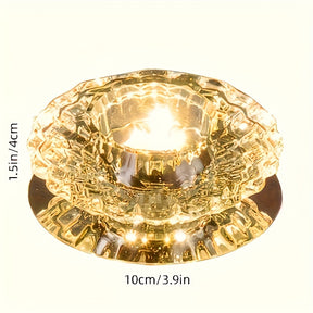 LED Crystal Recessed Down light Fixture
