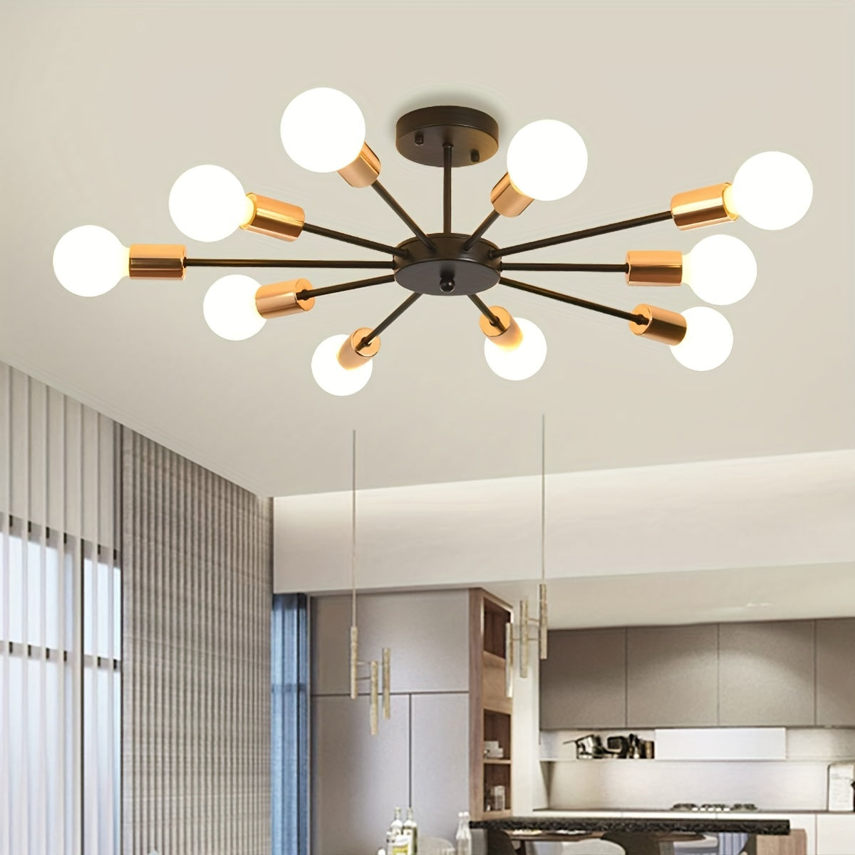 mid century modern sputnik chandelier