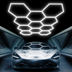 Hexagon LED light fixtures