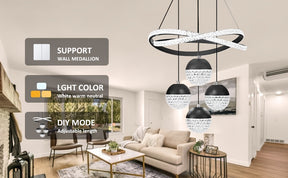 Crystal Ball Pendant Light Chandelier