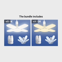 Deformable LED Four leaf light fixtures