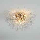 Crystal Dandelion Ceiling Mount Chandelier