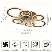 Crystal Rings Ceiling Fan Light Fixtures