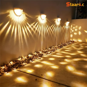 Solar outdoor LED light fixtures