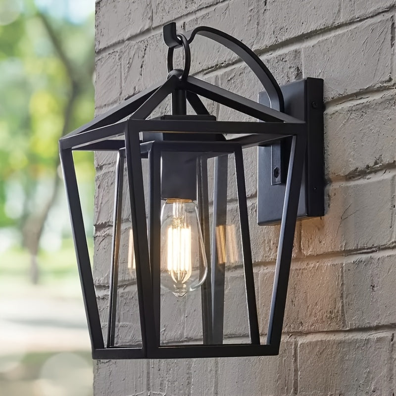 Black Lantern Vintage Wall Light Fixtures