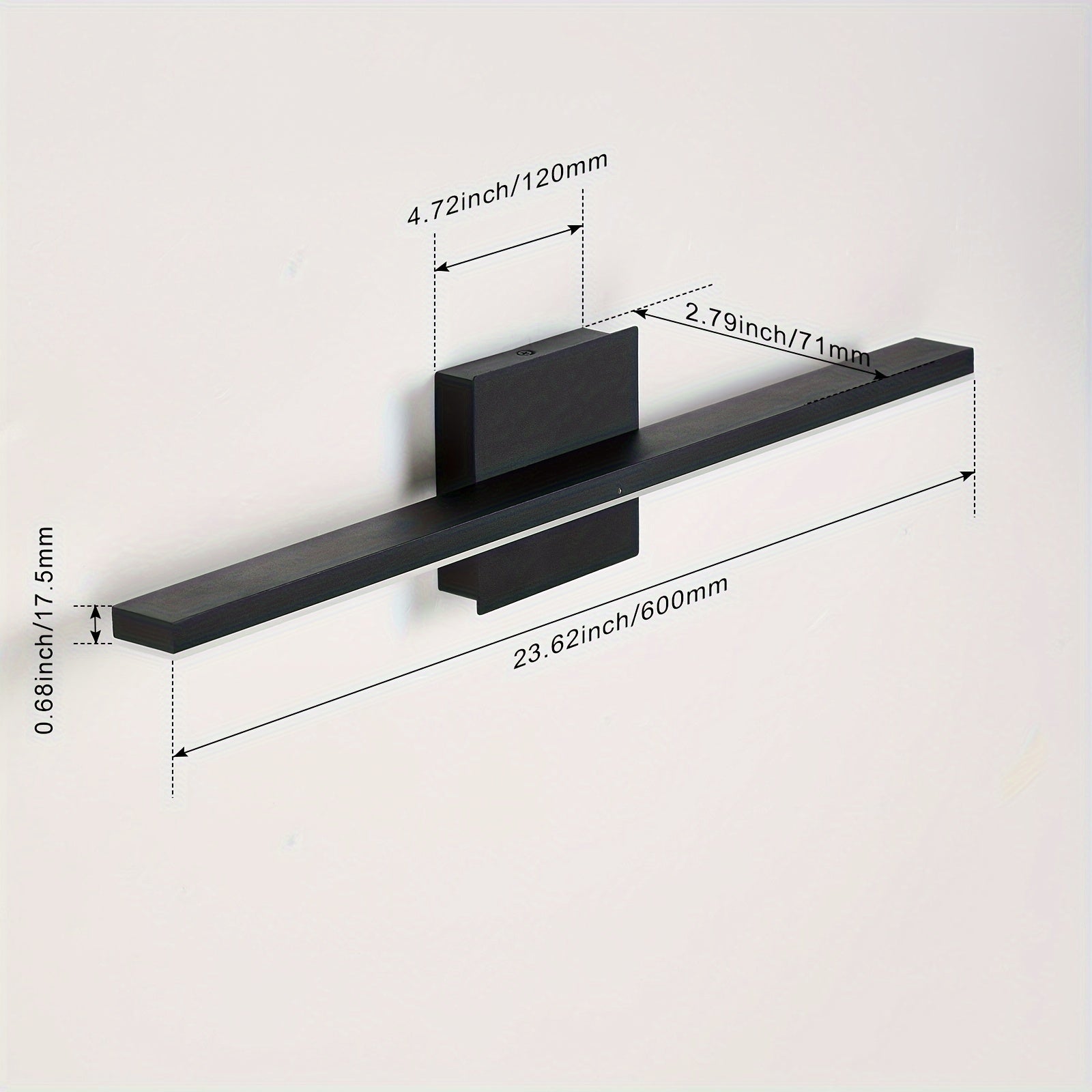 Linear led bathroom light fixtures