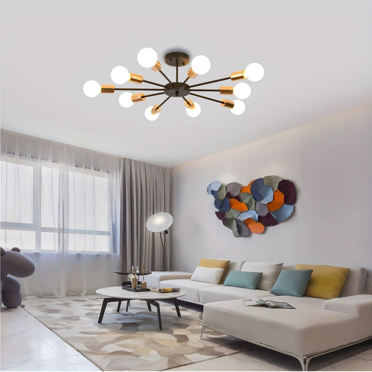 mid century modern sputnik chandelier