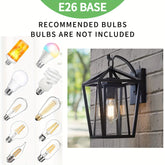 Black Lantern Vintage Wall Light Fixtures