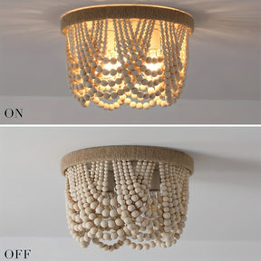 Boho beaded light fixtures
