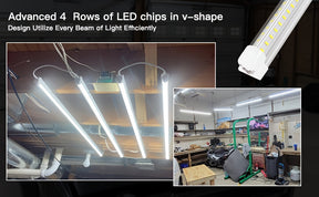 Linkable Fluorescent Tube Light Fixtures
