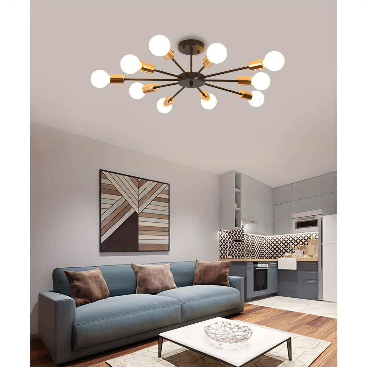 mid century modern sputnik chandelier