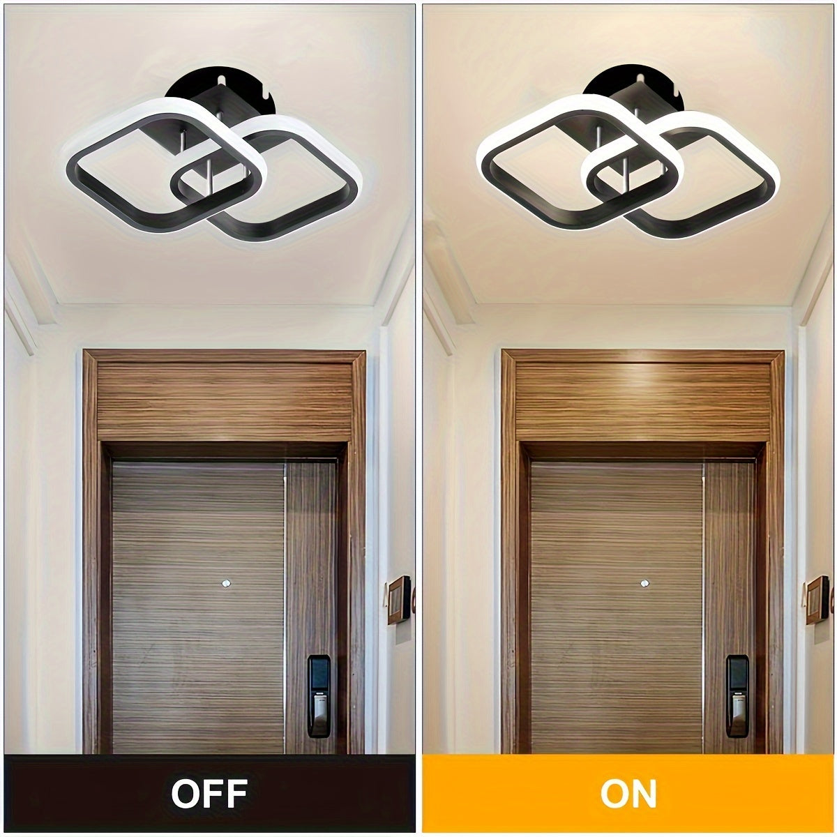 Square LED Geometric Light Fixtures