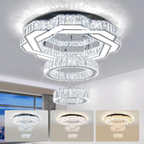 LED Crystal Saturn Ring Light Fixtures