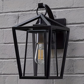 Black Lantern Vintage Wall Light Fixtures