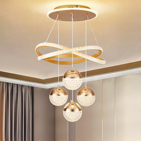 Crystal Ball Pendant Light Chandelier