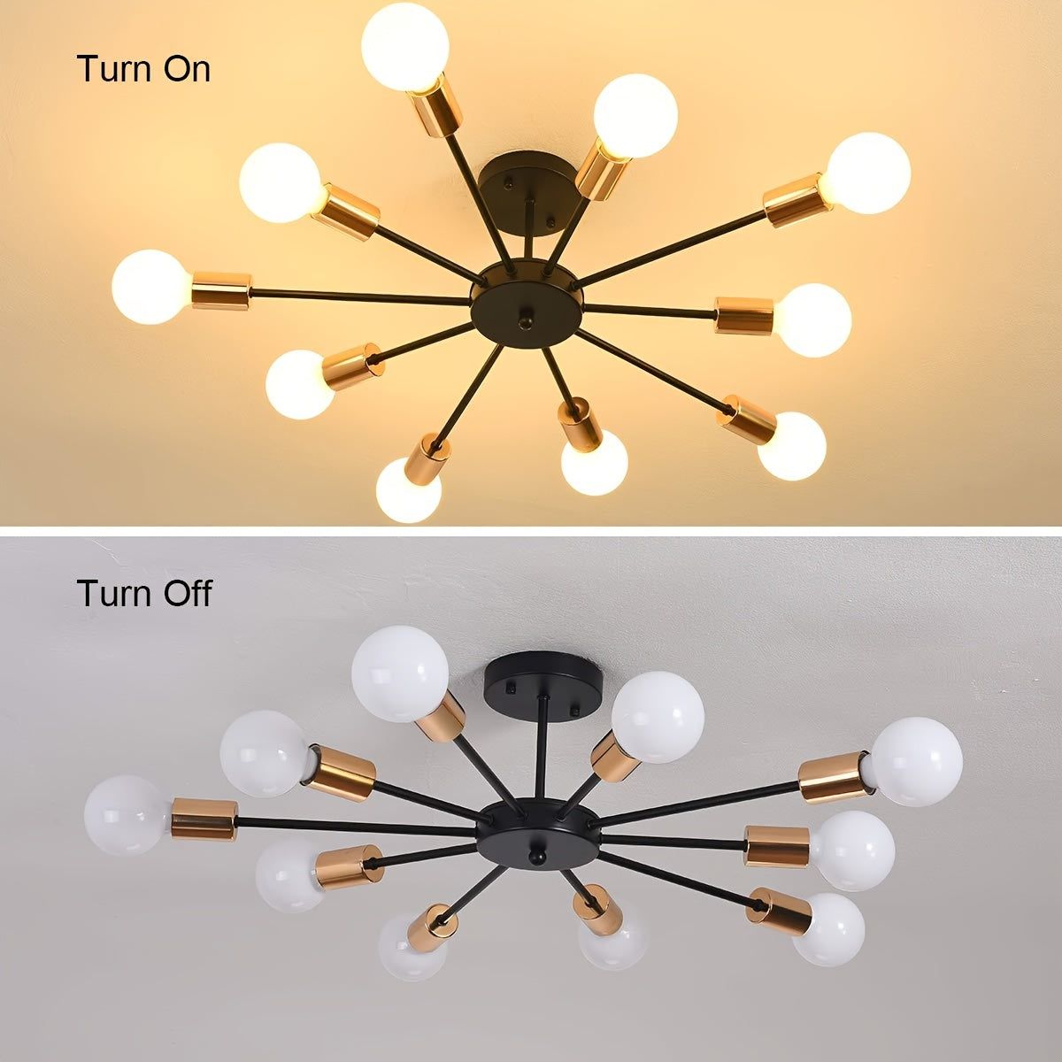 mid century modern sputnik chandelier