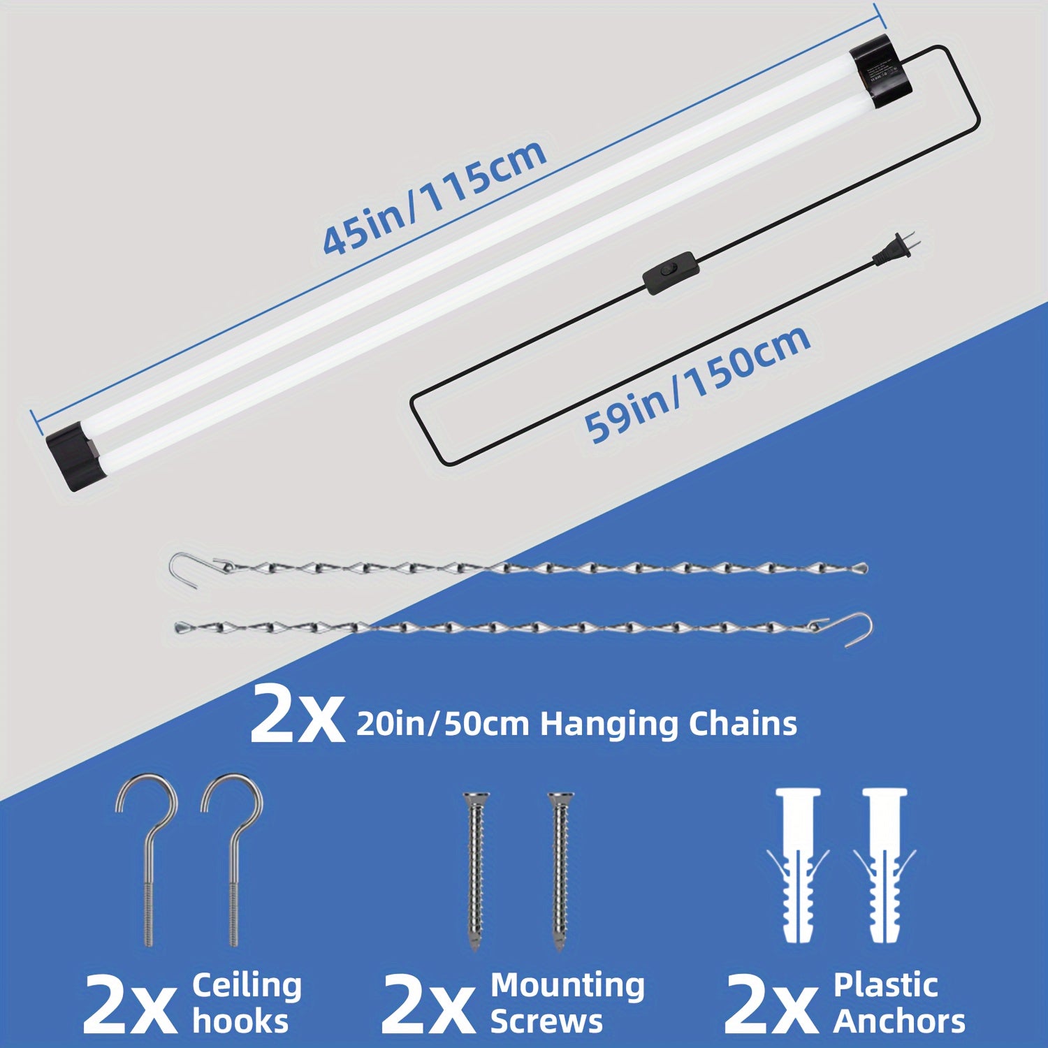 Modern hanging LED light fixtures
