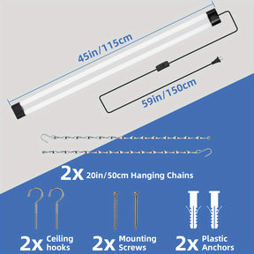 Modern hanging LED light fixtures