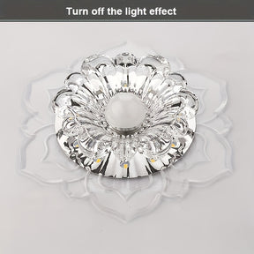 Crystal Recessed Ceiling Lotus Light fixtures