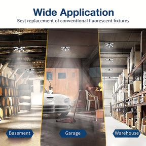 Deformable LED Light Fixtures For Garages