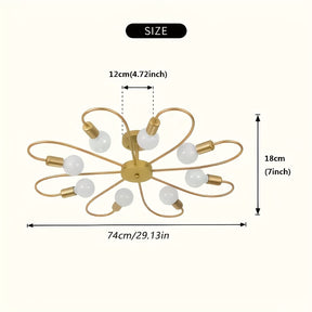 Flower Petal Floral Light Fixture
