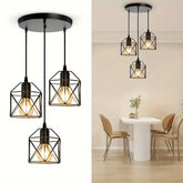 Cage Geometric Hanging Light Fixtures
