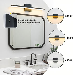 Linear led bathroom light fixtures