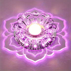 Crystal Recessed Ceiling Lotus Light fixtures