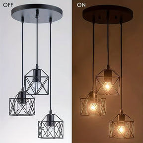 Cage Geometric Hanging Light Fixtures