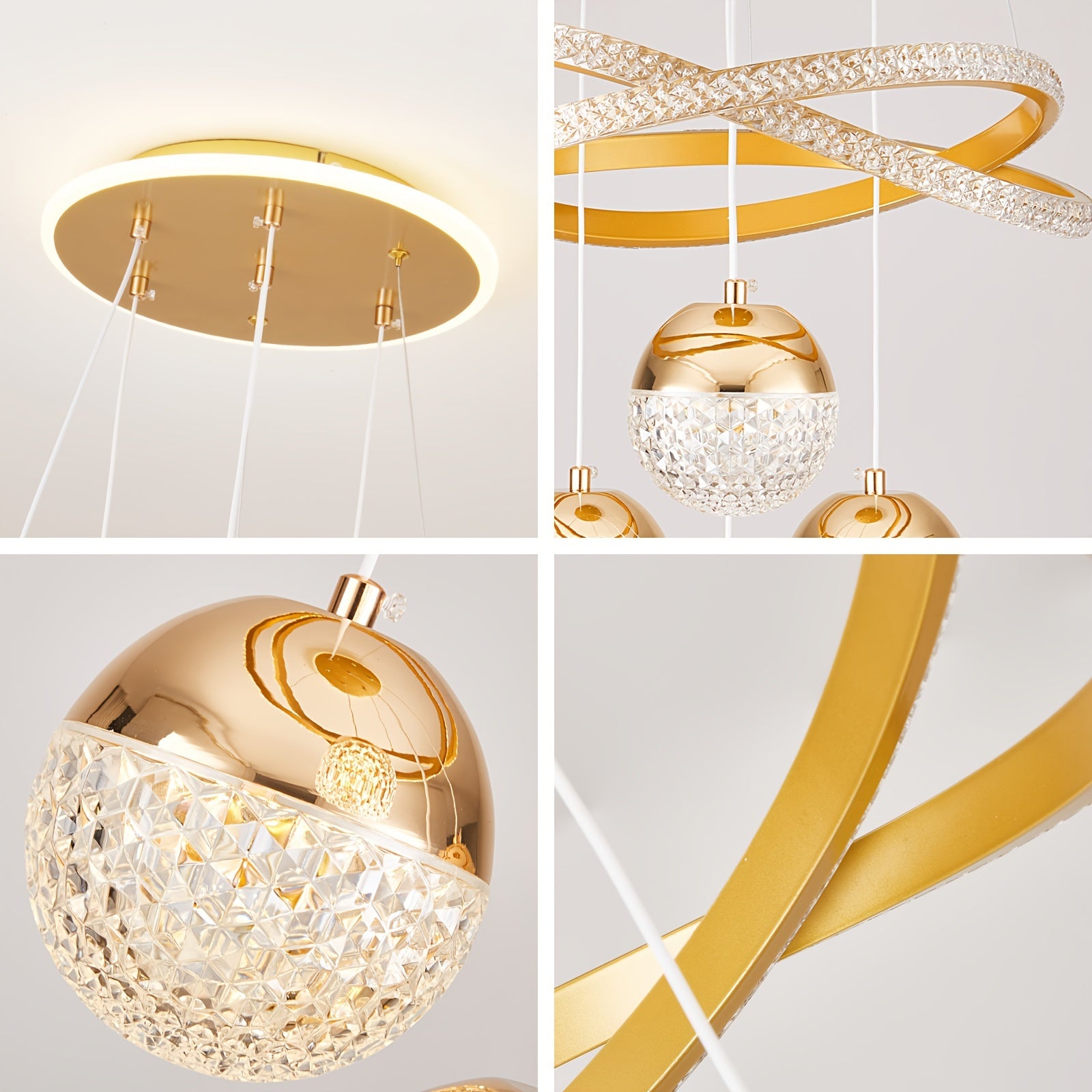 Crystal Ball Pendant Light Chandelier