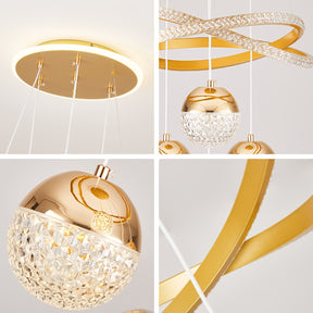 Crystal Ball Pendant Light Chandelier