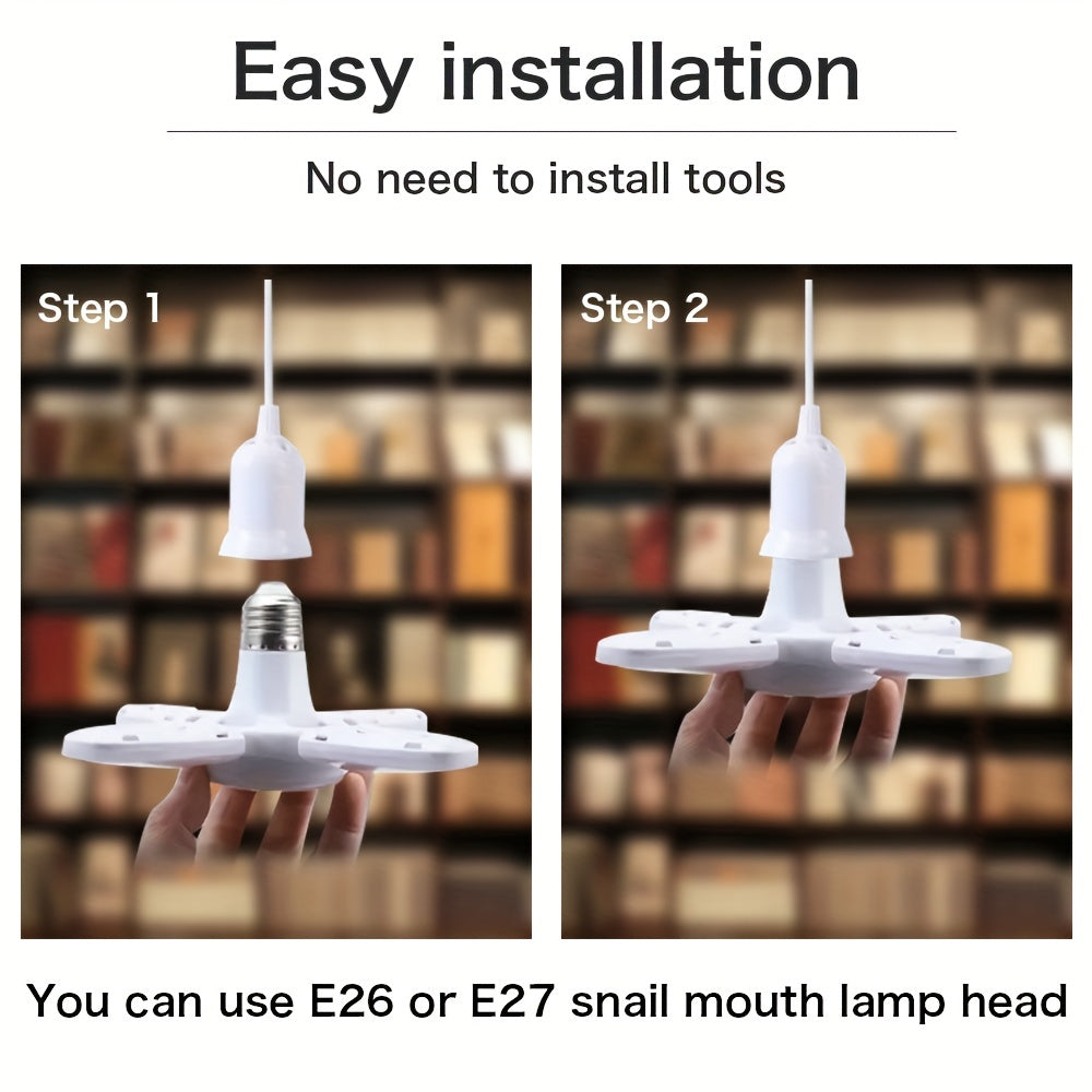 Deformable LED Four leaf light fixtures