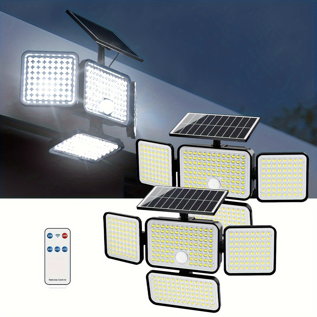 Solar Motion Sensor security light fixtures
