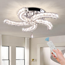 Semi Flush ceiling crystal light fixtures