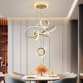 Artistic LED Ring hanging chandelier