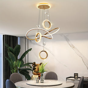 Artistic LED Ring hanging chandelier