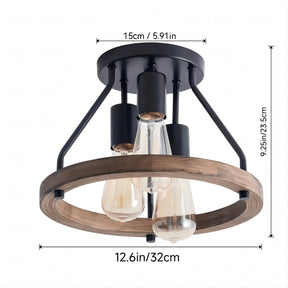 Semi Flush farmhouse Mount Ceiling Light