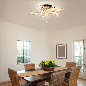 Semi Flush ceiling crystal light fixtures