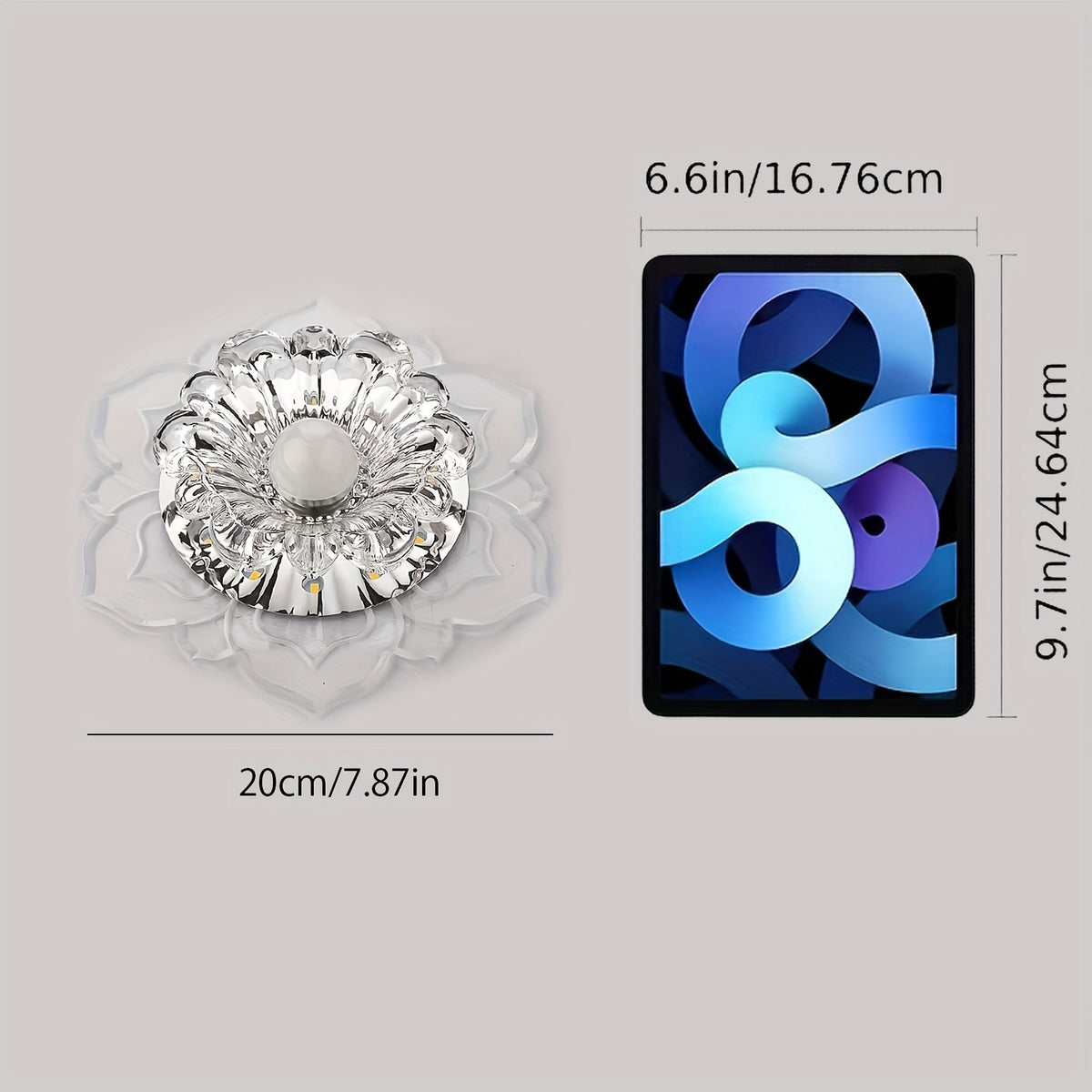 Crystal Recessed Ceiling Lotus Light fixtures
