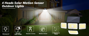 Solar Motion Sensor security light fixtures