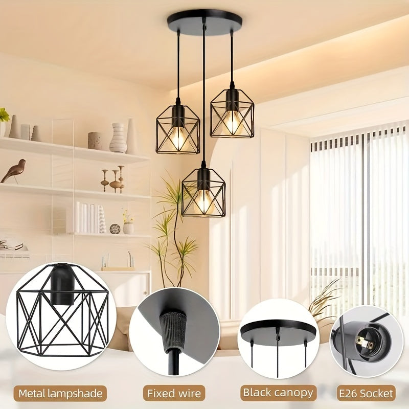Cage Geometric Hanging Light Fixtures