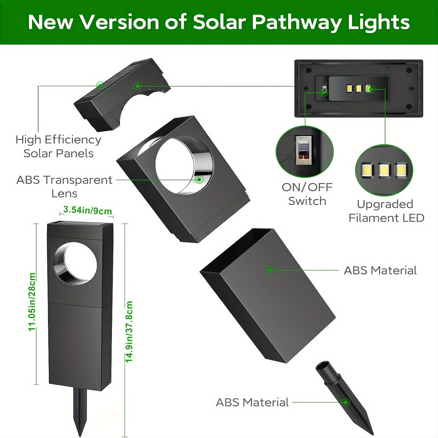 Solar Pathway Bollard Lights