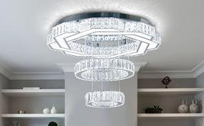 LED Crystal Saturn Ring Light Fixtures