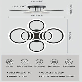Ring LED Ceiling Light Fixtures