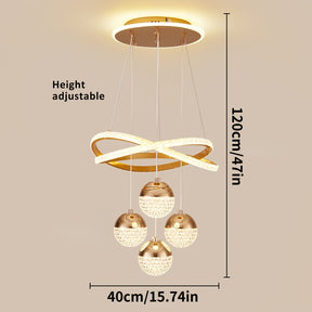 Crystal Ball Pendant Light Chandelier